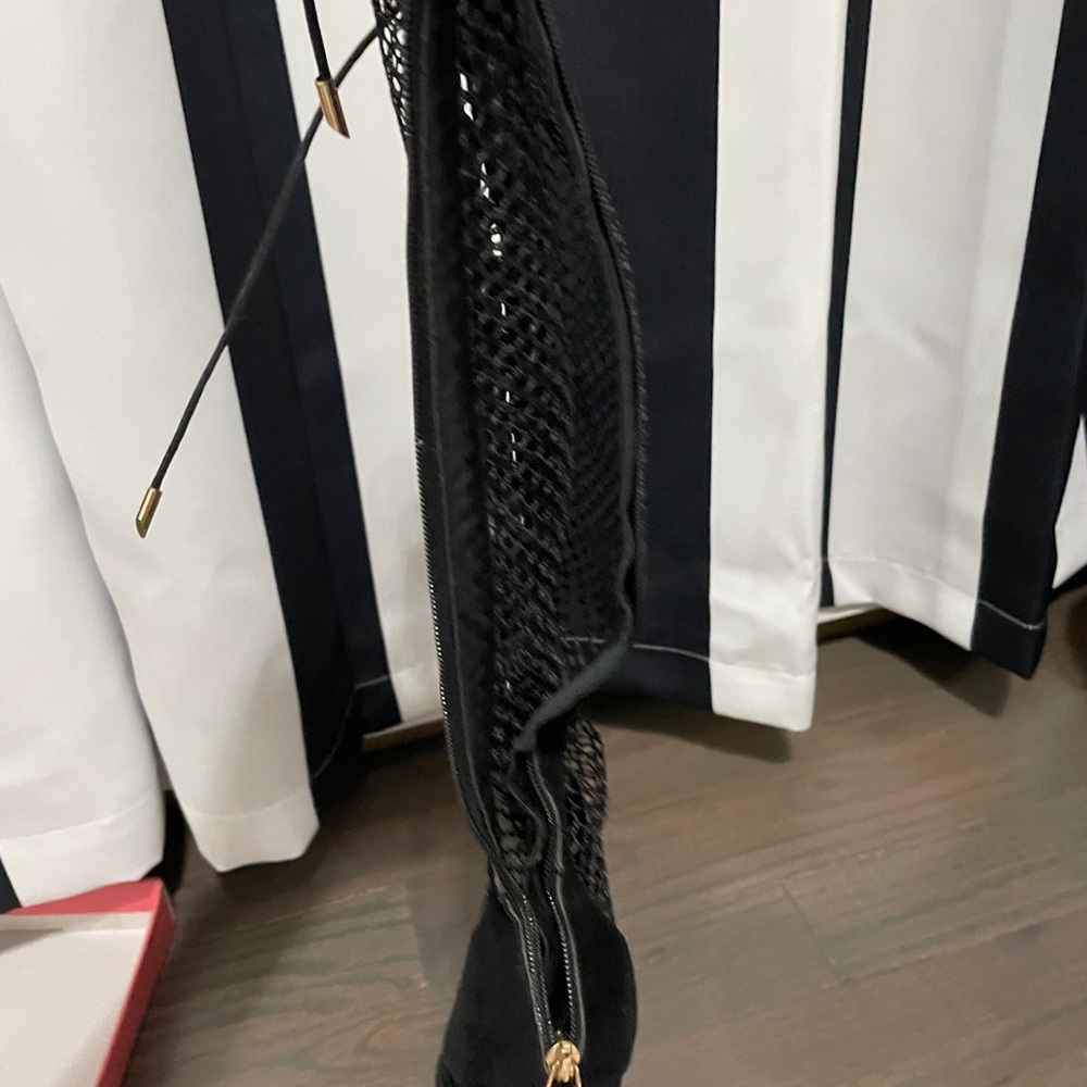 Mesh See Through Knee Boot - Picture 9 of 10